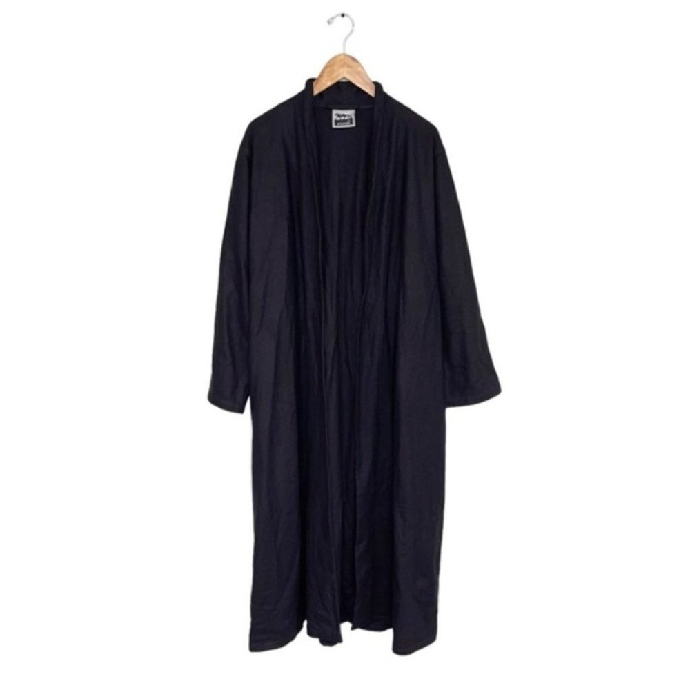 Animale Wool Coat Women's Size Small Oversized Fit‎ Charcoal Grey Long Open